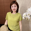 【不退不换、现货】良木礼夏季休闲桑蚕丝短T(528870) 商品缩略图3