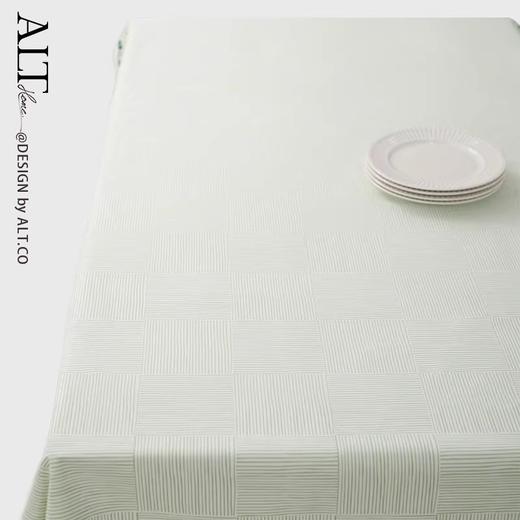 绿色碎花餐桌布高端防水盖布v艺长方形茶几台布轻奢高级感南柯一梦棉麻桌布140*180餐垫单面革35cm 商品图4