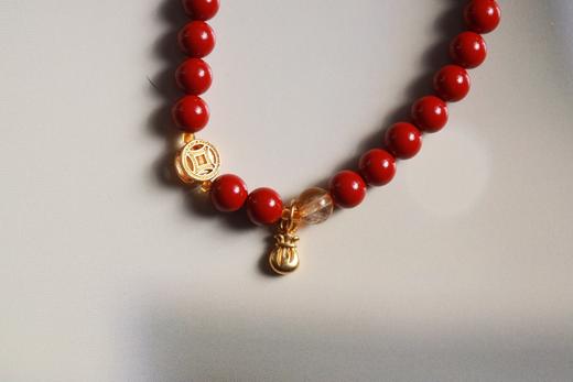 YHZS0116°钱途富足·朱砂珠串 商品图5