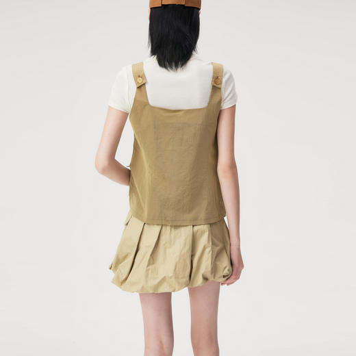 [福利价]lost in echo2025春夏新款高级V领轻薄多口袋工装户外马甲马夹女 商品图4