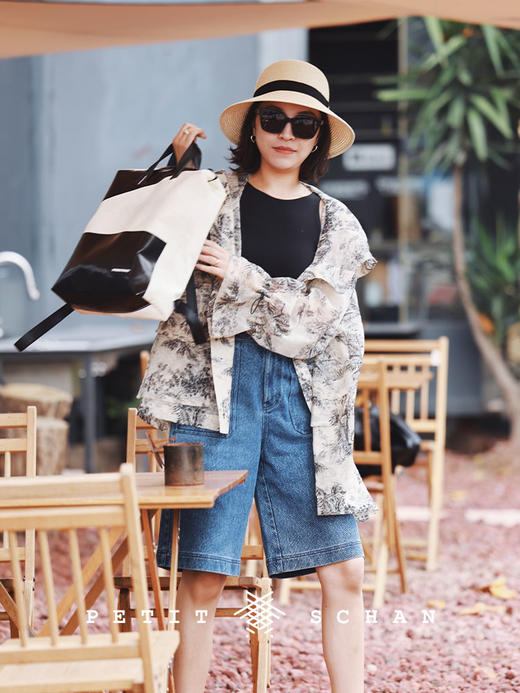 PETIT SCHAN小闪 CLO#264 Tree Meaning 树意 100%绵羊毛连帽抽绳收腰短款廓形防晒外套 商品图6