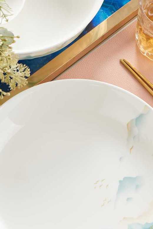 【小程序专享】凡瑞斯云水人家（釉中彩）10人用38头骨瓷餐具 商品图2