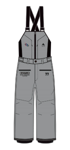 25/26BURTON雪服U SHREDSTAR DRY RIDE 3L BIB ULTIMATE GRAY