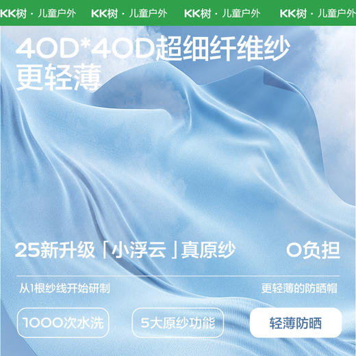 【百大严选】KK树宝宝遮阳帽婴儿防晒帽儿童帽子春秋夏季防紫外线男童女孩渔夫泡泡果园渔夫帽 商品图1