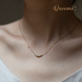 「小幸运」18K彩沙佛莱项链