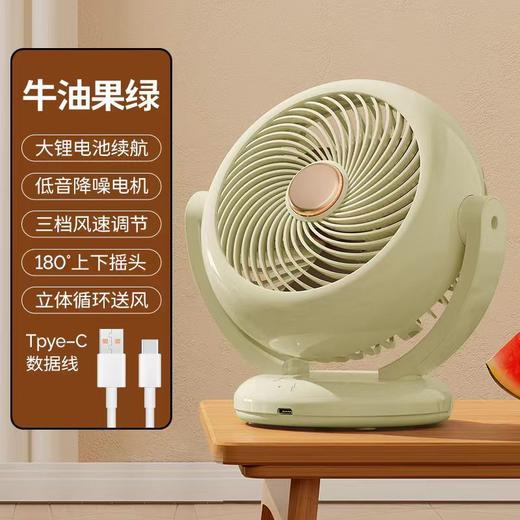 【夏季新品❗️空气循环桌面风扇】轻音无噪，可香薰/可挂壁/可站立，摇头迷你充电款长续航便携式小风扇台式usb 商品图5