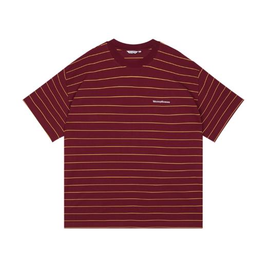 WassupHouse条纹基础刺绣短袖T恤 商品图7