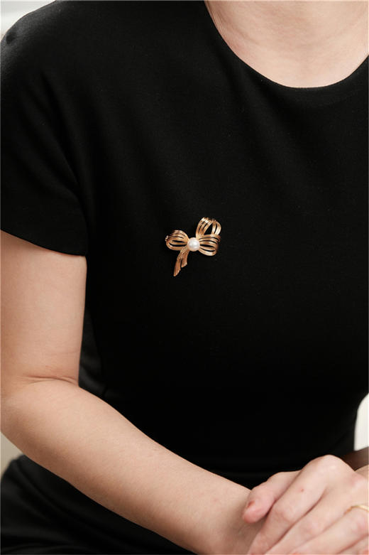 枫叶 小小鸟  丝带结 珍珠胸针 商品图10