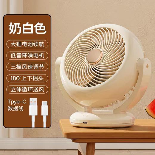 【夏季新品❗️空气循环桌面风扇】轻音无噪，可香薰/可挂壁/可站立，摇头迷你充电款长续航便携式小风扇台式usb 商品图6
