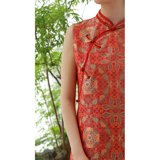 【抖音专属】新中式无袖连衣裙（25707289和合美美-奢定款） 商品图4