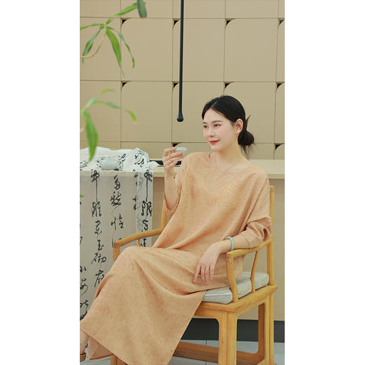 【抖音专属】连衣裙（24707377A紫磨金-设计师） 商品图3