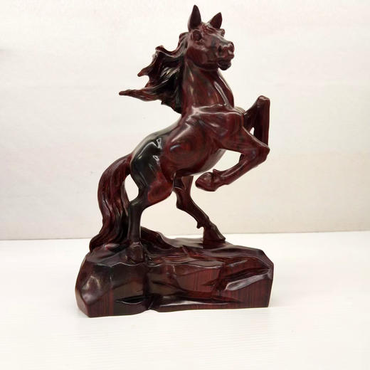 JC小号马到成功°小叶紫檀摆件 商品图0