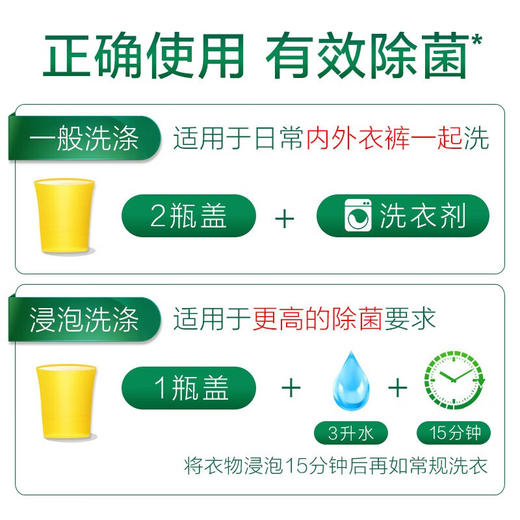 Dettol滴露衣物除菌液750ml 经典松木/清新柠檬 商品图5
