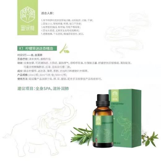 墨绿树按摩精油身体按摩油spa开背推背按摩植物精油 商品图1