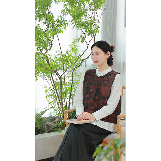 【抖音专属】新中式马甲（25704109朱草-结缘款） 商品图2