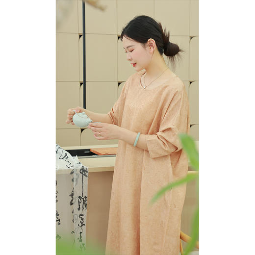 【抖音专属】连衣裙（24707377A紫磨金-设计师） 商品图0