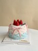 ins风裙边草莓蛋糕（加高一层） 商品缩略图0