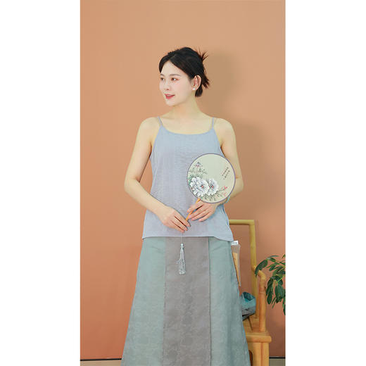 【抖音专属】吊带（19718001葭灰-结缘款） 商品图1