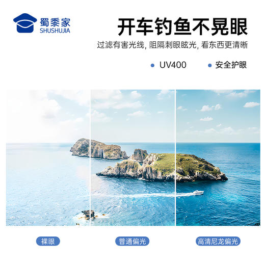 【轻量超弹偏光墨镜】男女防护太阳墨镜户外车用护眼镜 商品图2