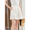 丝麻短裤 肌理感提花休闲短裤 米思阳2025夏季新款时尚质感裤子1379 商品缩略图0