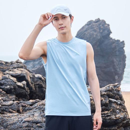 拓路者速干背心男款夏季白色基础款无袖坎肩棉感亲肤跑步运动汗衫 商品图3