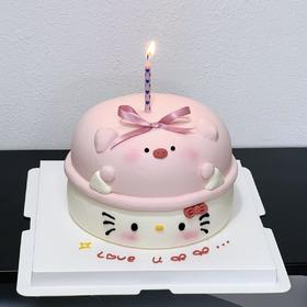 【Kitty猪猪】卡通女生蛋糕