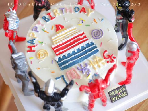 「奥特曼天团的祝福·超人蛋糕」100%动物奶油（附图8寸·提前24小时预订） 商品图4