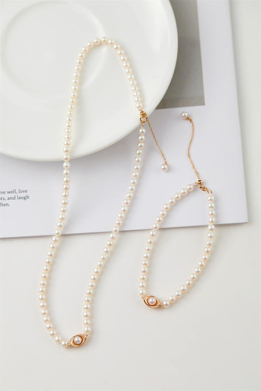 pearl moments珍刻  日富一日（珍珠元宝） 小元宝4号baby珍珠手链 商品图5