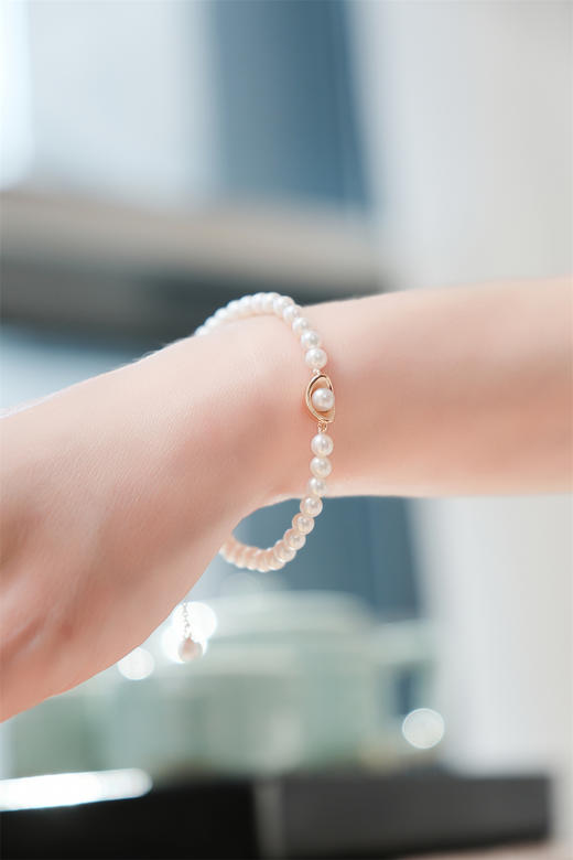 pearl moments珍刻  日富一日（珍珠元宝） 小元宝4号baby珍珠手链 商品图6