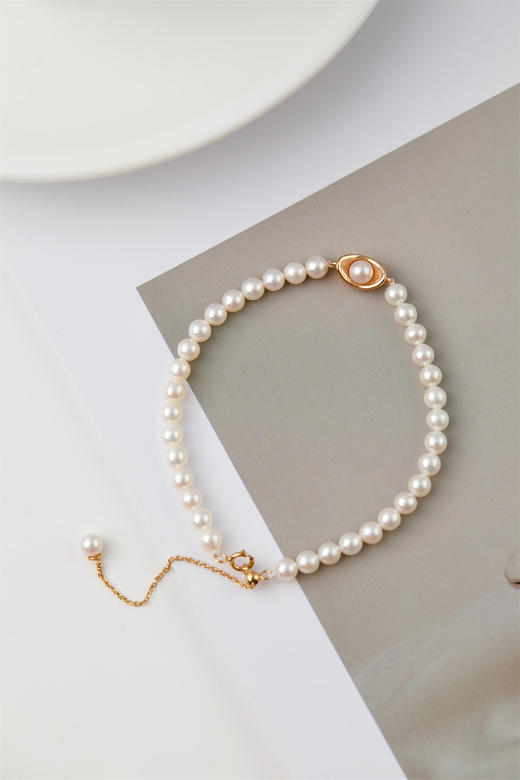 pearl moments珍刻  日富一日（珍珠元宝） 小元宝4号baby珍珠手链 商品图4