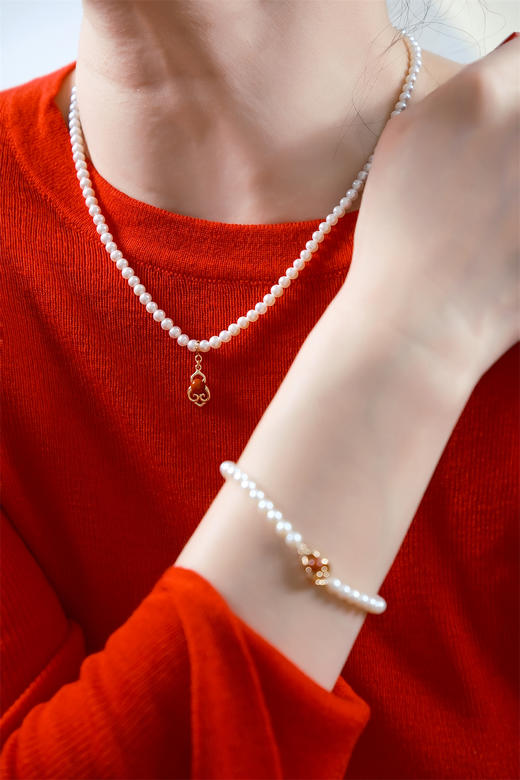 pearl moments珍刻  4号baby珍珠项链 ​（日富一日）小元宝挂坠 商品图8