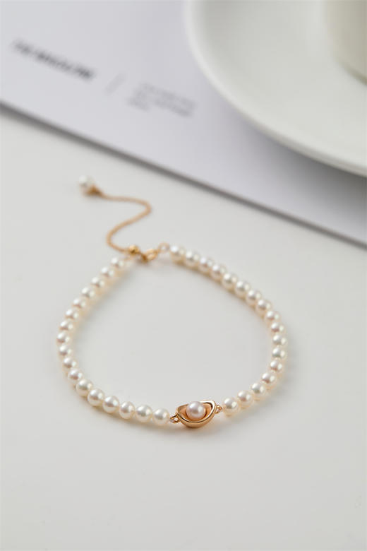 pearl moments珍刻  日富一日（珍珠元宝） 小元宝4号baby珍珠手链 商品图2