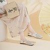 西村名物2025年夏季新款舒适低跟新中式风优雅玛丽珍洞洞鞋X25AH15781 商品缩略图1