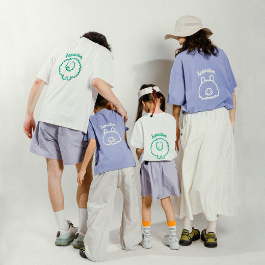 【代发】印花速干短袖T恤 ACMEITEM爱棵米户外亲子吸湿宽松防晒短袖上衣男女儿童 商品图2