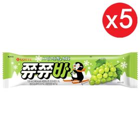 乐天啾啾棒青葡萄冰棒130ml롯데 쮸쮸바 청포도 빙과