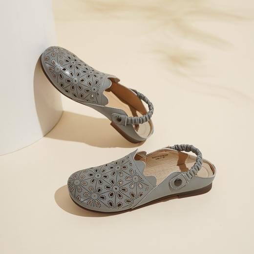 西村名物2025年夏季新款舒适低跟新中式风优雅玛丽珍洞洞鞋X25AH15781 商品图9