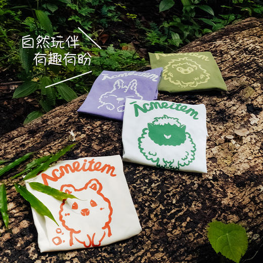 【代发】印花速干短袖T恤 ACMEITEM爱棵米户外亲子吸湿宽松防晒短袖上衣男女儿童 商品图3