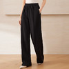 【百搭垂坠感休闲裤】EITIE爱特爱直筒显瘦女阔腿裤夏季新款B2505614 商品缩略图1