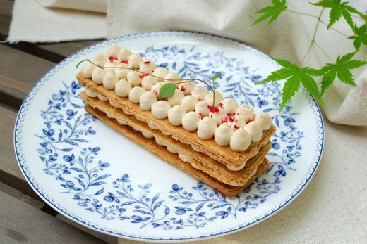 博士莓果茶树莓拿破仑切角 Rooibos and Raspberry Napoleon Slice 商品图0