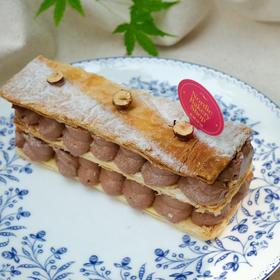 巧克力榛子拿破仑切角 Chocolate Hazelnut Napoleon Slice