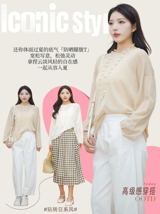 现货秒发 臣禾【醋酸防晒罩衫】【吸湿速干 顺滑抗皱  清爽凉感 抗静电抗起球】针织衫S211052822 商品图11