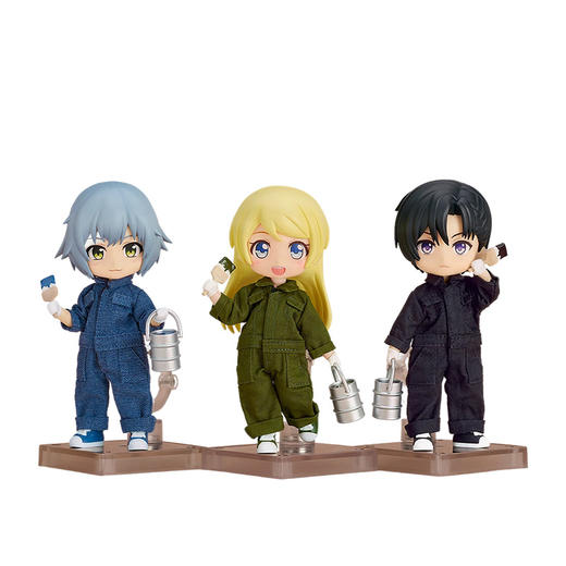 【GSC现货】粘土娃 服装套组 多彩作业服（黑色/卡其色/牛仔色） 商品图4