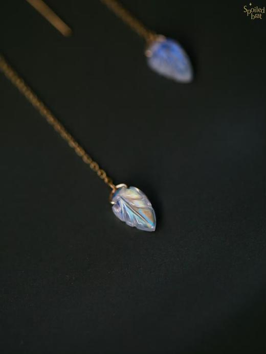 SpoiledBrat Jewelry18k金 月光石耳线 商品图2