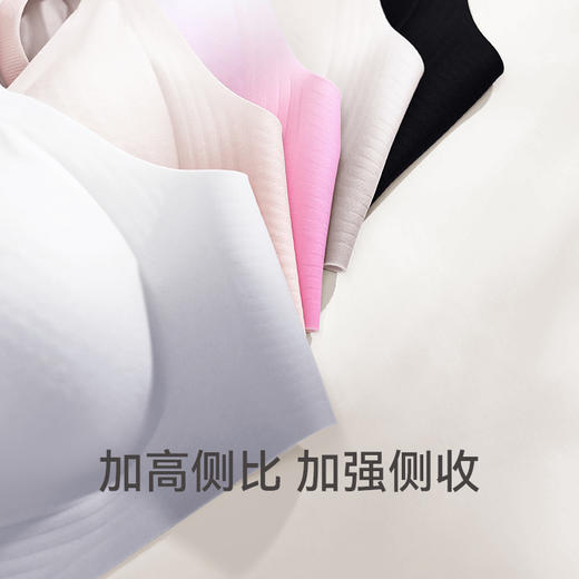 芬腾文胸上托防下垂光面无钢圈舒适内衣女透气无痕性感收副乳胸罩 商品图3