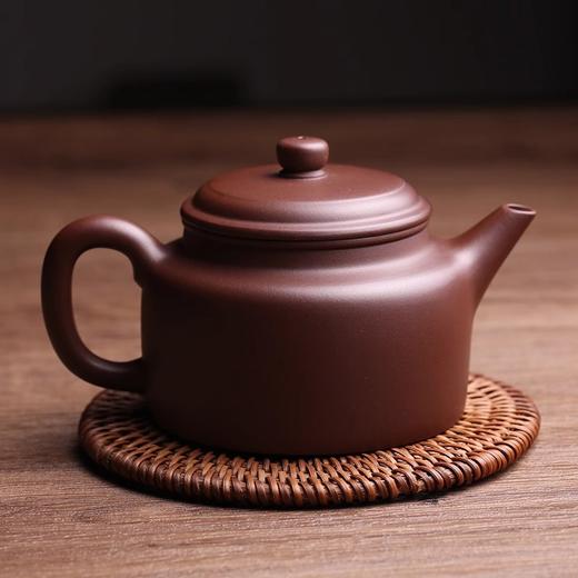 宜兴原矿紫砂壶剑流德钟茶壶名家石瓢壶单壶功夫茶具茶器剑流德钟壶（190CC）半手工壶不带系绳 商品图1
