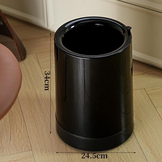 【专柜多样屋】多样屋轻奢垃圾桶收纳桶清洁圆形-红色 商品图6