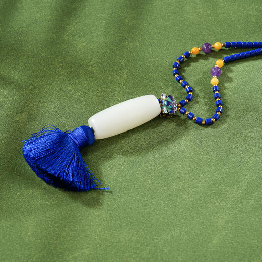 「一口价」新疆国玉盟世玉【雅琢乐享】和田玉羊脂玉挂件玉勒子【带证书·顺丰物流】 商品图0