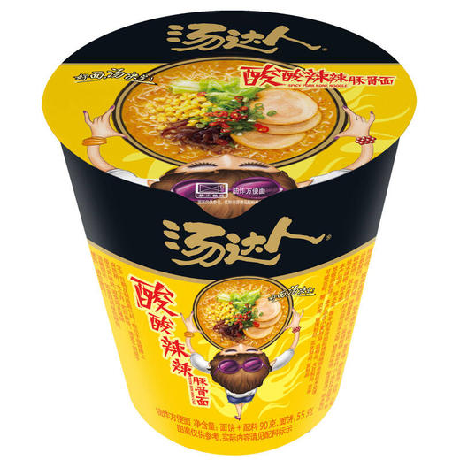统一汤达人酸酸辣辣豚骨面90g 杯面 商品图0