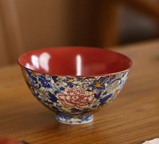 成艺陶瓷万花银锦龙胆壶功夫茶具家用泡茶壶茶杯高档轻奢礼盒装万花银锦全组万花银锦大茶碗【不支持补差，非质量问题不退不换】S 商品图0