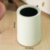 【专柜多样屋】多样屋轻奢垃圾桶收纳桶清洁圆形-红色 商品缩略图5